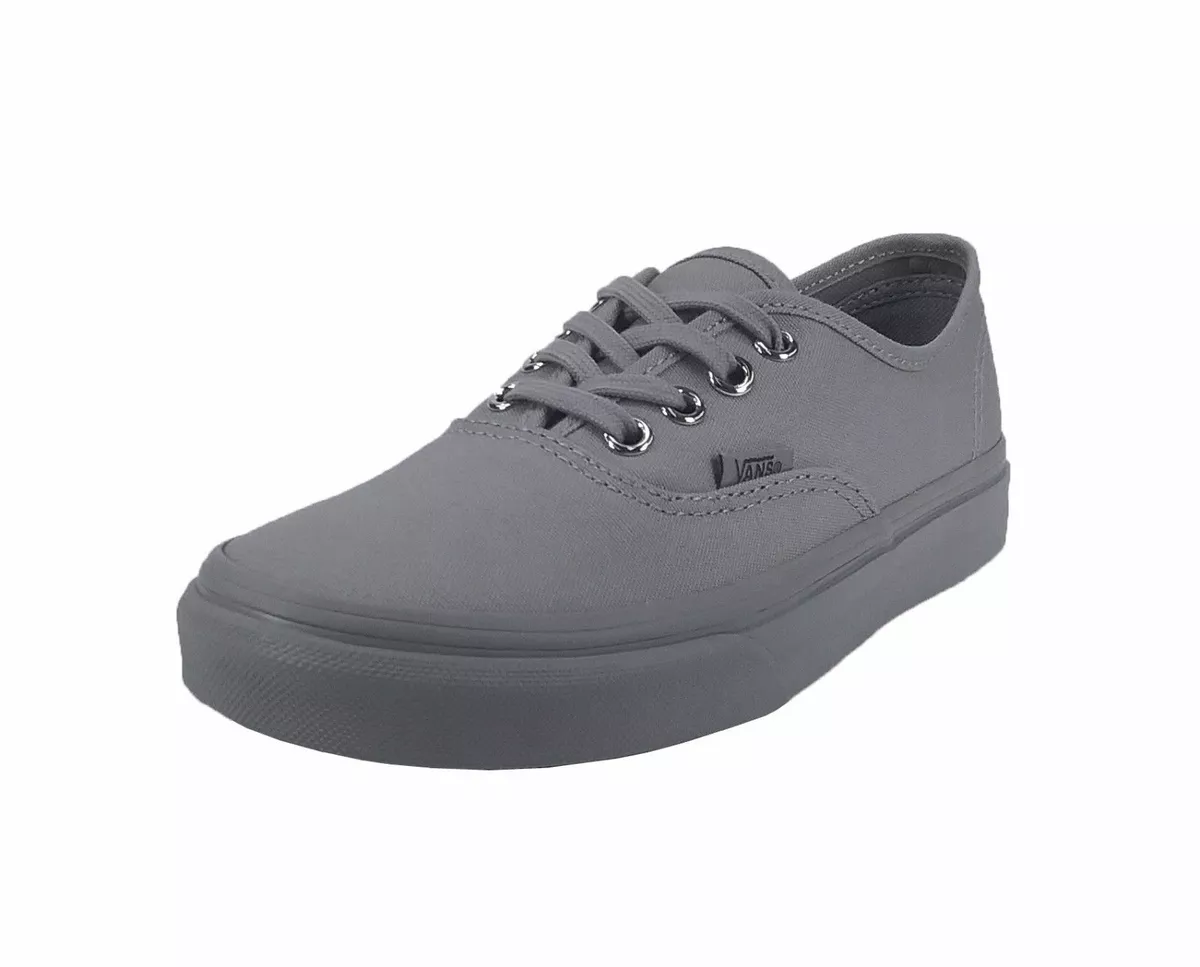 VANS Authentic Primary Mono Canvas Frost Gray Charcoal Sneakers Women Shoes