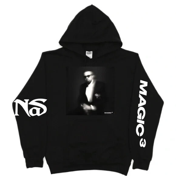 Nas Magic 3 Hoodie  Unisex, New Rap Hip Hop Promo Merch