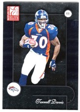 2001 DONRUSS ELITE #29 TERRELL DAVIS Denver Broncos Football Card