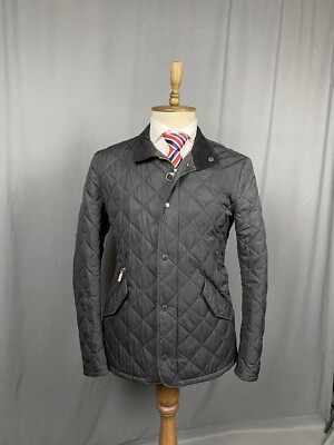 Barbour Chelsea Sportsquilt Men's Black Quilted Jacket Size S