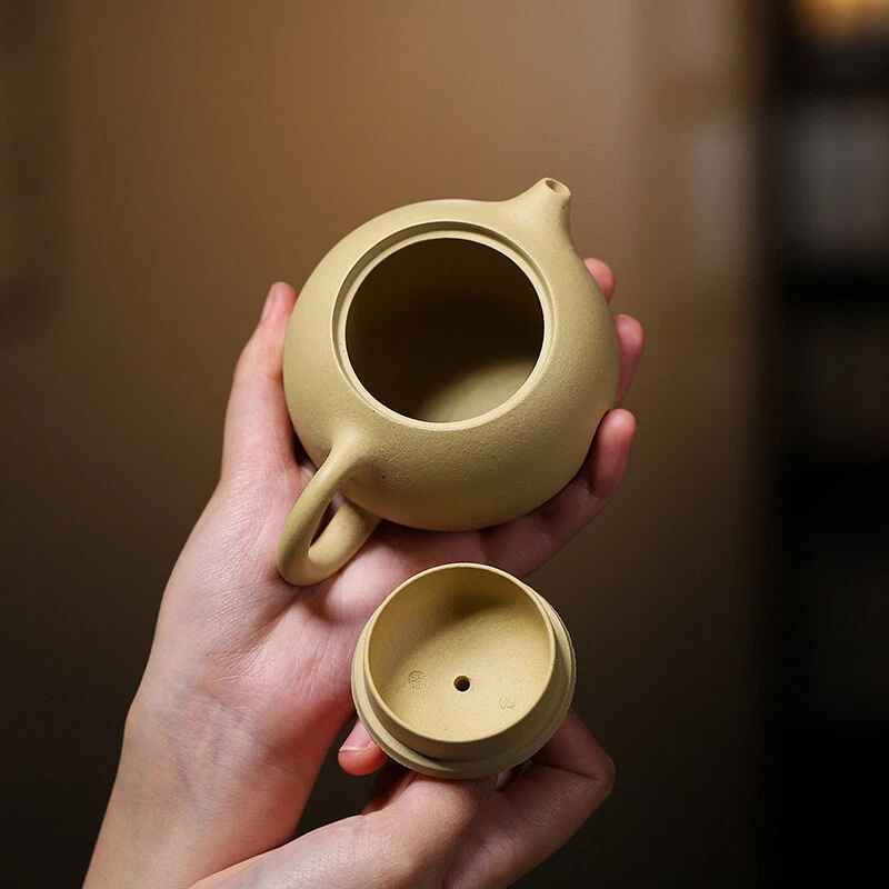 220ml Xishi Pot Real Yixing Zisha Green Clay Marked Tea Pot Handmade On Sales - Image 3 of 4