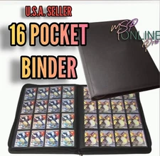 16 Pocket Trading Card Binder | Holds 1024 Cards | Album Zipper Pokemon NEW 🔥
