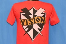 vintage 80s VISION SKATEBOARDS STREETWEAR BRAND SKATE LOGO BMX t-shirt SMALL S