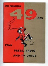San Francisco 49ers RARE 1966 Media Guide John Brodie program press Football