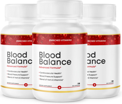 Blood Balance  Formula  All Natural Cardiovascular Support  3 Bottles 180 Caps
