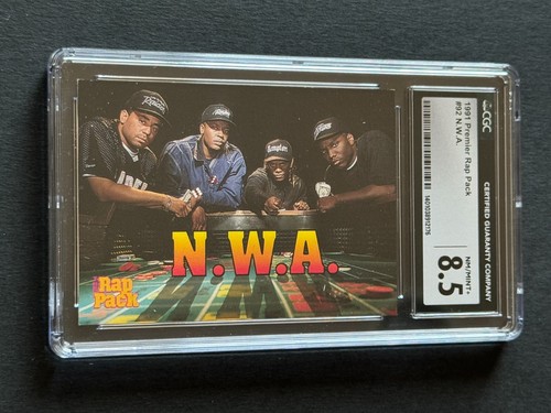 1991 Premier Cards RAP PACK #92 NWA Niggaz With Attitude EAZY E Dr Dre CGC 8.5