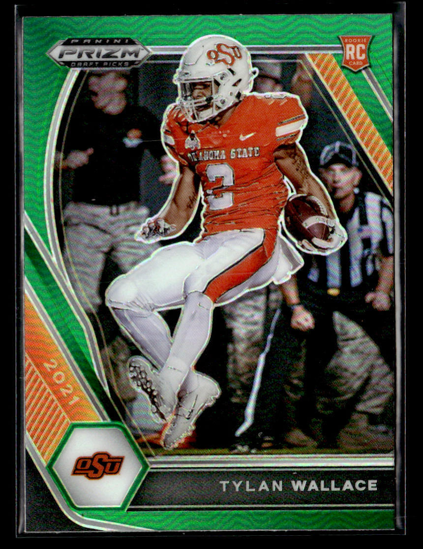2021 Panini Prizm Draft Picks Collegiate #126 Tylan Wallace Green card