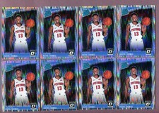 Lot of 8 2018-19 Donruss Optic Shock #173 Khyri Thomas RC Detroit Pistons