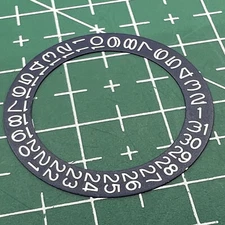 Wholesale Denim Blue Background White Font Disk Date Wheel Overlay for NH35 NH36