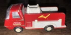 Vintage Mini Tonka Pressed Steel Pumper Fire Truck w/Ladders - Red - 6" Long