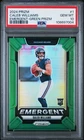 2024 Prizm Caleb Williams Emergent Green RC PSA 10 GEM MINT CHICAGO BEARS