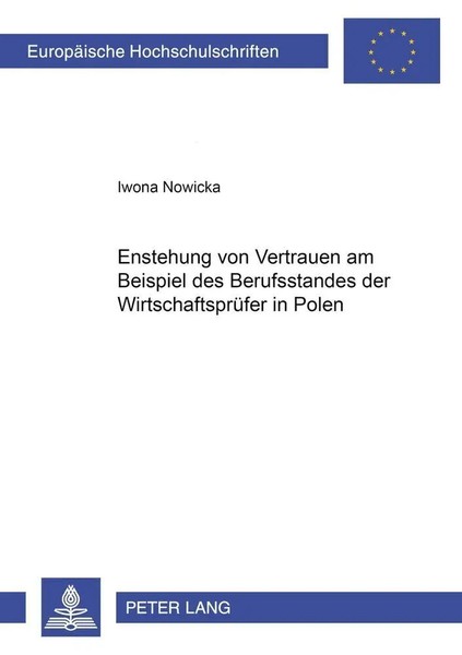 Entstehung Von Vertrauen Am Beispiel Des Berufsstandes Der WirtschaftsprüFer...-image