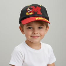 Disney Mickey Mouse cap Child/Youth size/ snapback embroidered red/black/yellow