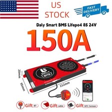 Daly 8S 24V 150A Lifepo4 Smart BMS Common Port w/Balance Bluetooth Module - US