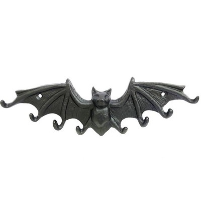 Coat Hooks Wall Mounted Rustic Bat Key Hook Holder Heavy Duty Decorative Blac...