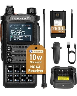 EXPROTAS TIDRADIO TD-H8 10W Long Range Walkie Talkie Programmable 2-Way Radio Set.