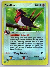 Swellow Reverse Holo Uncommon Ruby and Sapphire 46/109 NM/LP Pokemon Card TCG on eBay