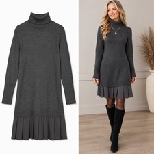 Soft Surroundings Chloe Turtleneck Sweater Dress M Quiet Luxury Academia Preppy