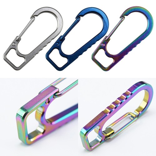 Reliable Titanium Keychain Carabiner for Attachment to Clothes and Belts - Picture 7 of 36