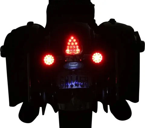 Custom Dynamics ProBeam Chrome Red LED Front Turn Signals 14-19 Indian - Image 4 of 4