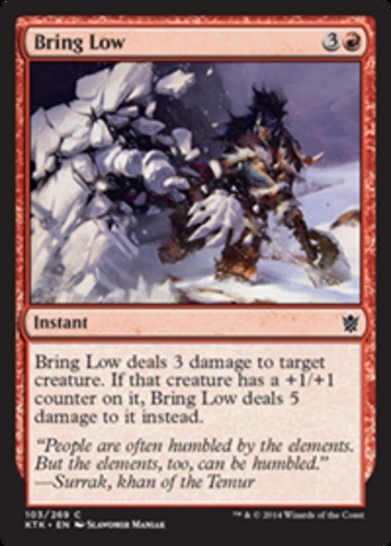 Bring Low - Khans of Tarkir #103/269 MTG Magic The Gathering - Picture 1 of 1