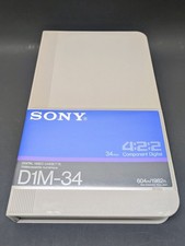 Sony D1 D1M-34 Video Tape Cassette 4:2:2 Component Digital NOS Old Stock NEW