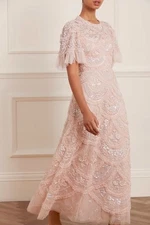 Needle And Thread Pink Embellished Maxi Dress