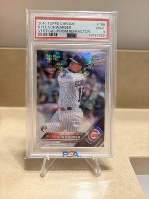 2016 Topps Chrome - Kyle Schwarber #166 Prism Refractor (RC)