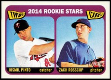 2014 Topps Heritage #201 Twins/Cubs Rookie Stars Josmil Pinto Zach Rosscup