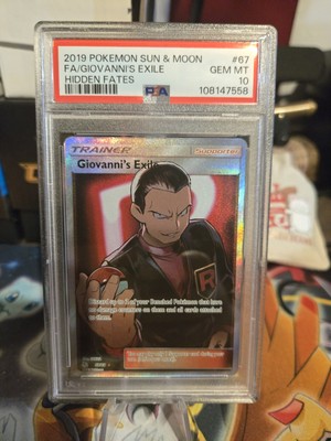 Giovanni's Exile 67/68 Hidden Fates Team Rocket PSA 10 Gem Mint | eBay