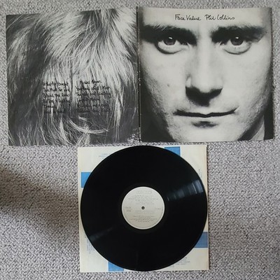 PHIL COLLINS-FACE VALUE-ORIGINAL UK ISSUE LP ON VIRGIN RECORDS-1981-GOOD.COND