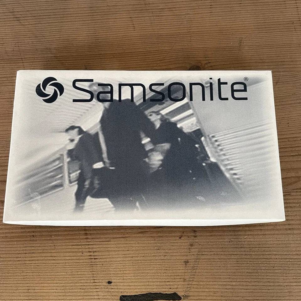 Samsonite schwarze Leder Geldbörse vertikale Doppelfaltung - Bild 2 von 4
