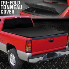 FOR 99-07 SILVERADO SIERRA 6.5FT BED TRI-FOLD ADJUSTABLE SOFT TONNEAU COVER
