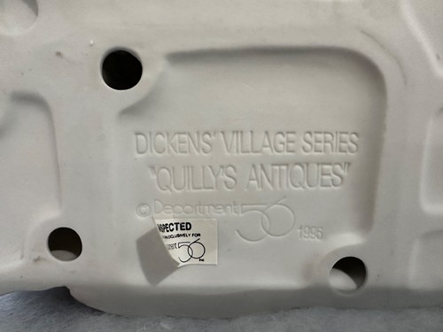 Dept 56 Dickens Village QUILLY'S ANTIQUES w/Cord & Box 58348 Retired 1996 - Picture 10 of 12