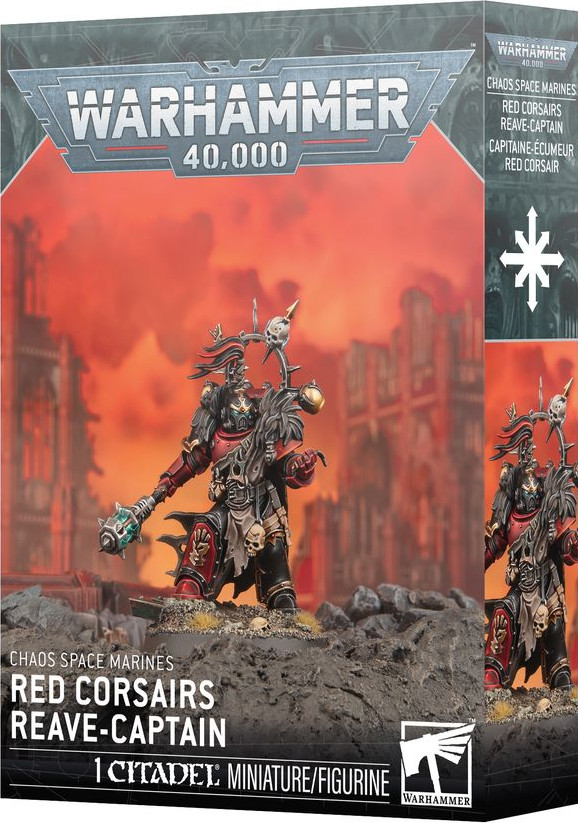Kit de modélisme Red Corsairs Reave-Captain Chaos Space Marines Warhammer 40k Citadel