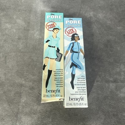 Benefit The POREfessional Face Primer 2 Pack 22mL Each (0.75oz) Full Size New