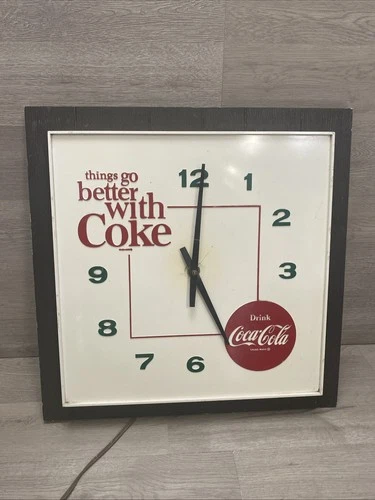 Vintage Coca-Cola Wall Clock “Things Go Better with Coke” Kirby-Cogeshall-Smith