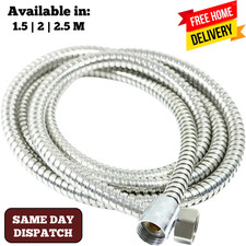 Shower Hose 1.5|2|2.5M Flexible Stainless Steel Chrome Shower Bathroom Hose Pipe