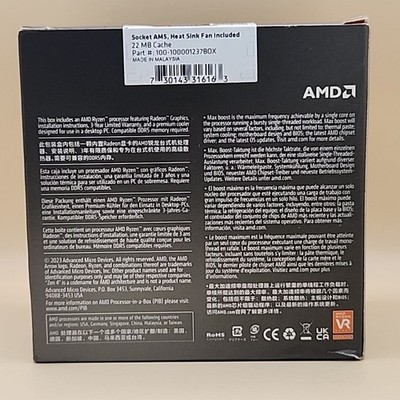 AMD Ryzen 5 8600G CPU (Boxed) (100-100001237BOX) for sale online