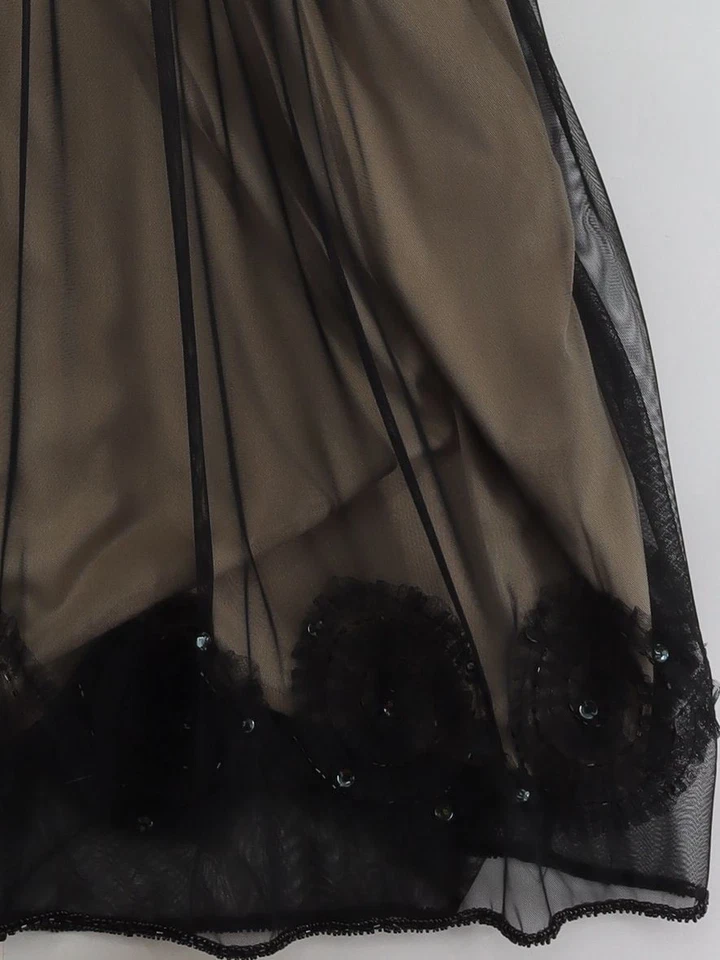 Vestido midi línea A Pisarro Nights L en negro Foto 4 de 4