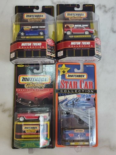 Vintage Matchbox Motor Trend Collection Corvette 55 57 Bel Air Jet nostalgia