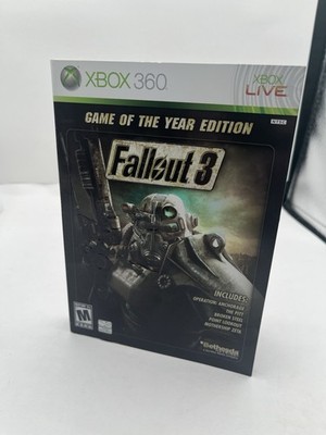 Fallout 3 Game of the Year GOTY - Xbox 360 - CIB - Slipcover 2 Discs Manual