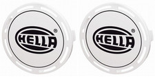 Pair Of Hella Rallye 4000 White Round Fog Driving Light Stone Covers Plastic