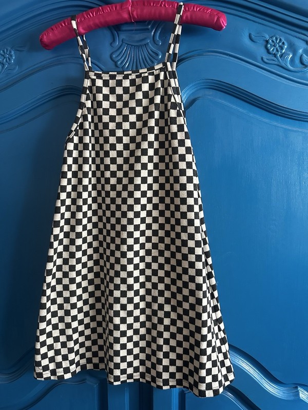 Zara Girls Black And White checkered Jumper Size 13/14