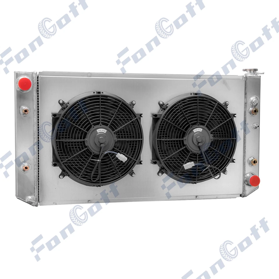 4-Row Radiator Shroud Fan Fit 1982-1991 1990 GMC C1500 K1500 K2500 C2500 K3500 - Image 3 of 4