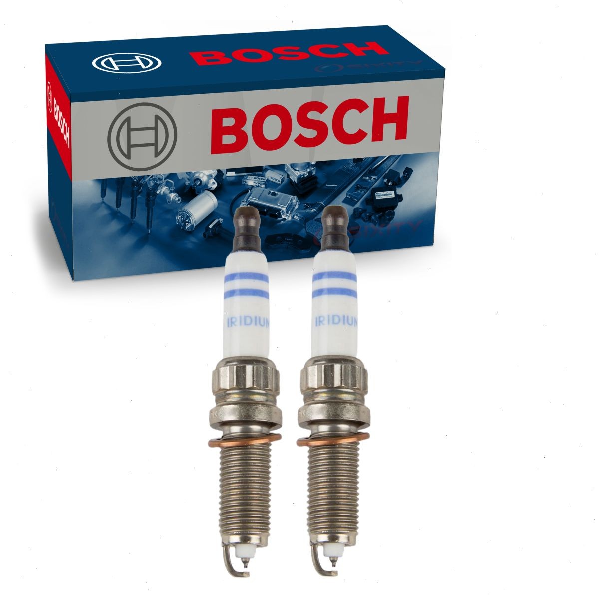 2 pc Bosch ZR6SII3320 Double Iridium Spark Plugs for Ignition Wire Secondary dz