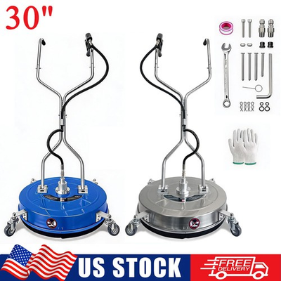 #ad #ad 30quot; Pressure Washer Surface Cleaner 4 Wheels Dual Handle 5200PSI Stainless Steel $235.99