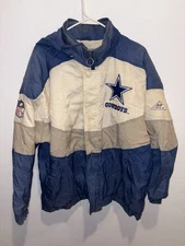 Vintage Apex One Dallas Cowboys NFL Pro Line Puffer Jacket Mens M 90s