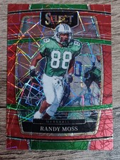 2022 Select Draft Football Red Lazer Prizm #68 - Randy Moss - Marshall