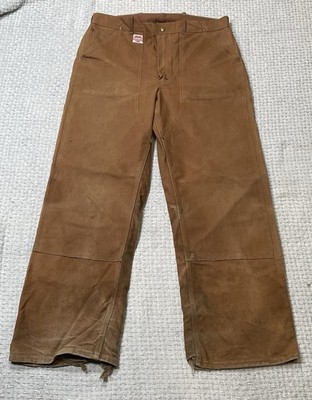 VERY RARE 1940s Vintage Carhartt Double Knee Canvas Work Pants No